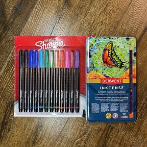 Art set Sharpie 12+ DERWENT 12 watercolour pencils